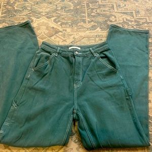 Sage green cargo jeans